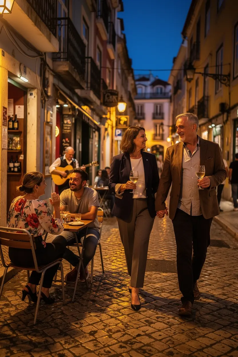 Lisbon nightlife activities for adults 40-60.